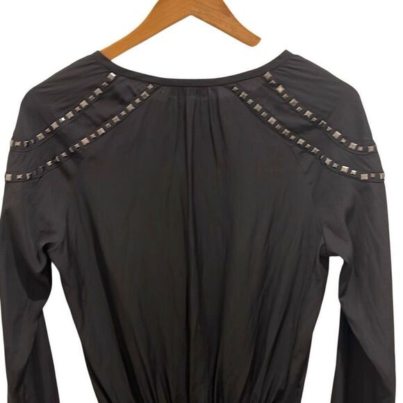Ramy Brook Studded Detail Elastic Waist Mini Dress Black Size XS - Picture 4 of 11
